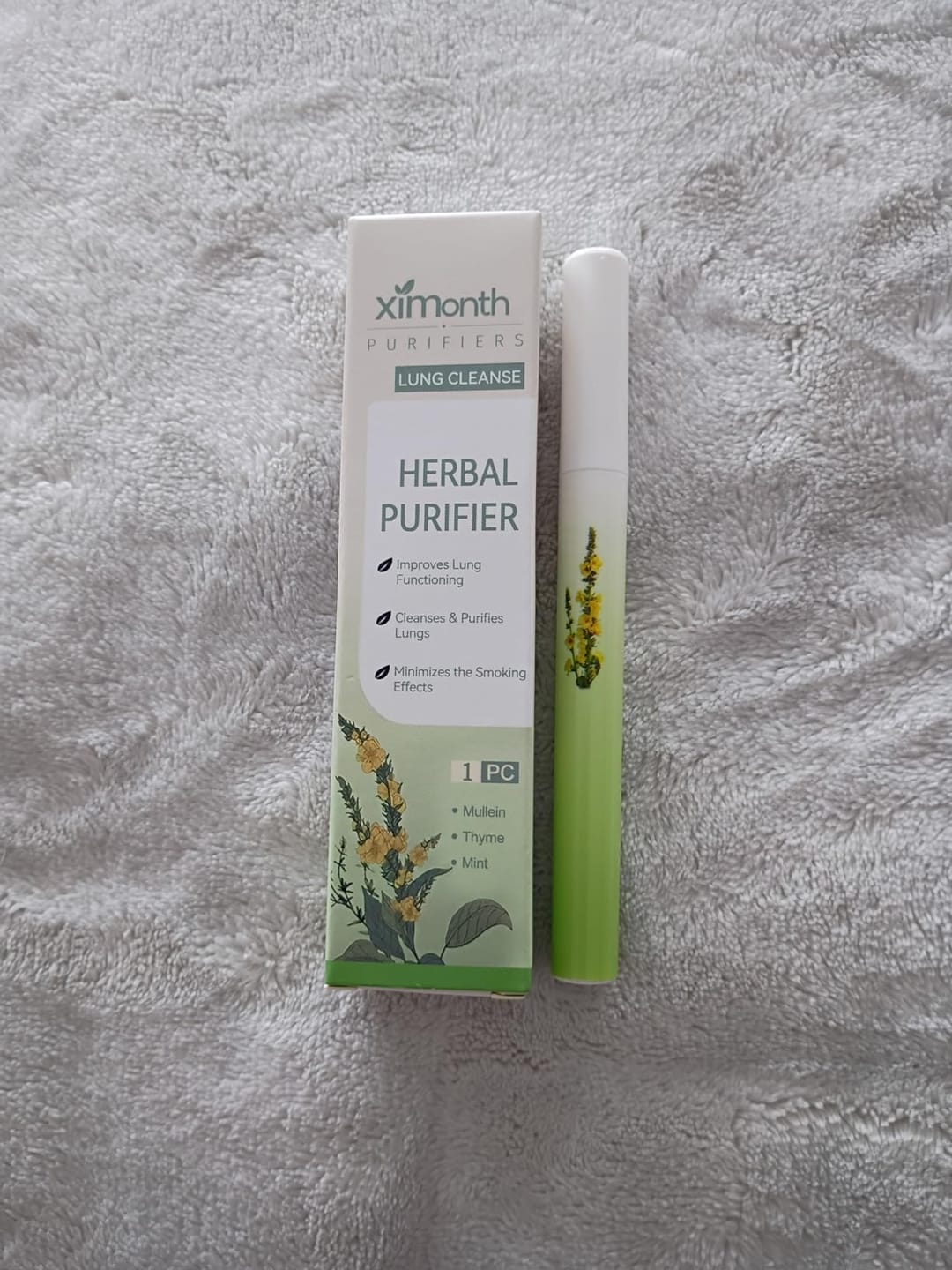 Customer photo review of Rarify's Herbal Lung Cleansing inhaler...