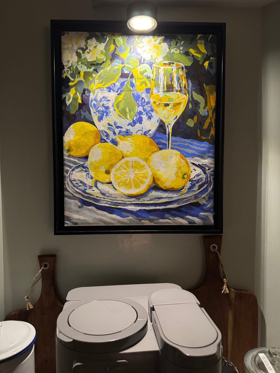 Customer photo review of Lemons and Wine | Paint by Numbers