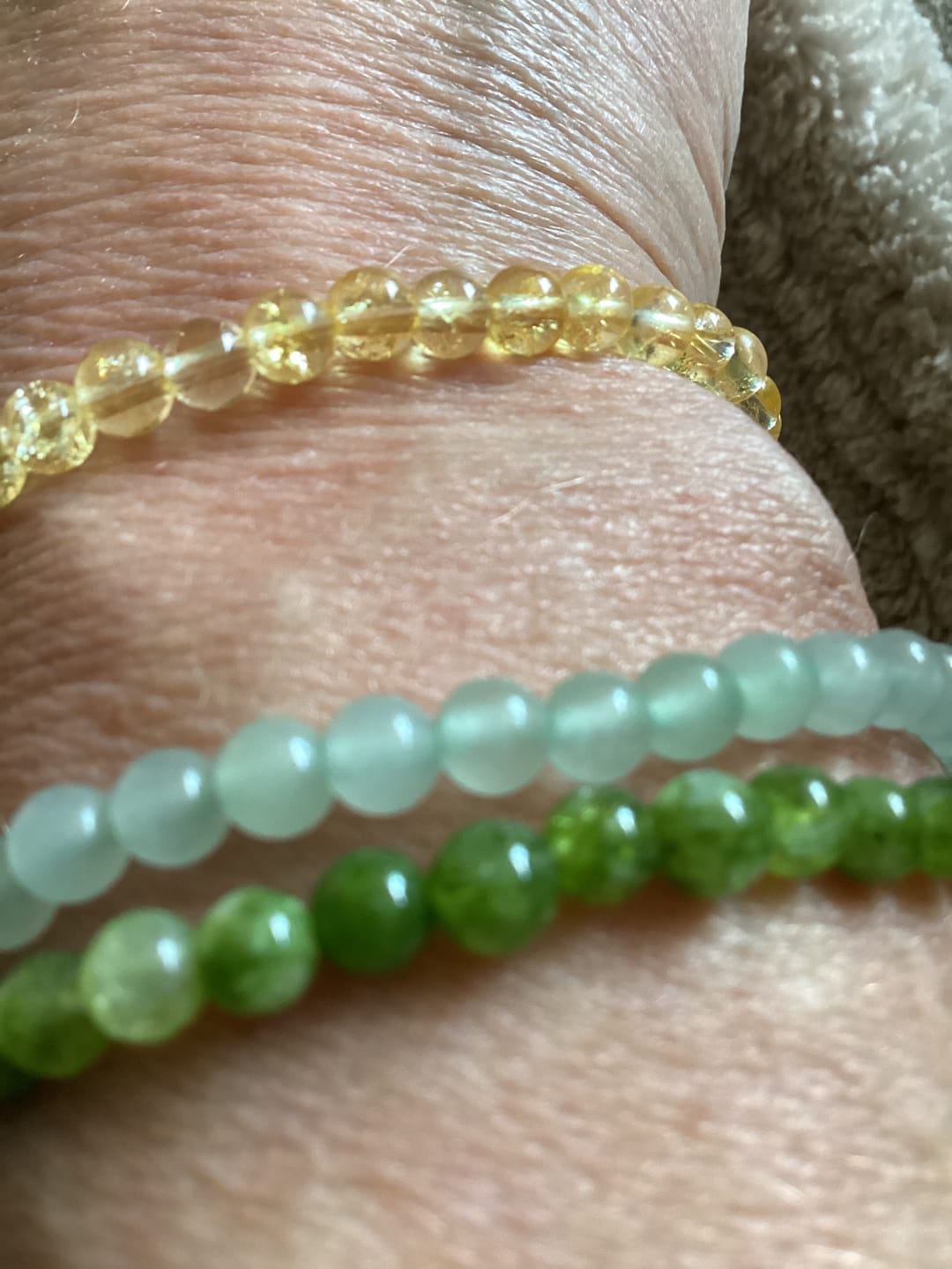 Customer photo review of Aventurine Bracelet Mini
