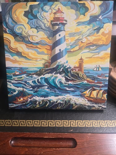 Customer photo review of Paperwave Lighthouse Storm