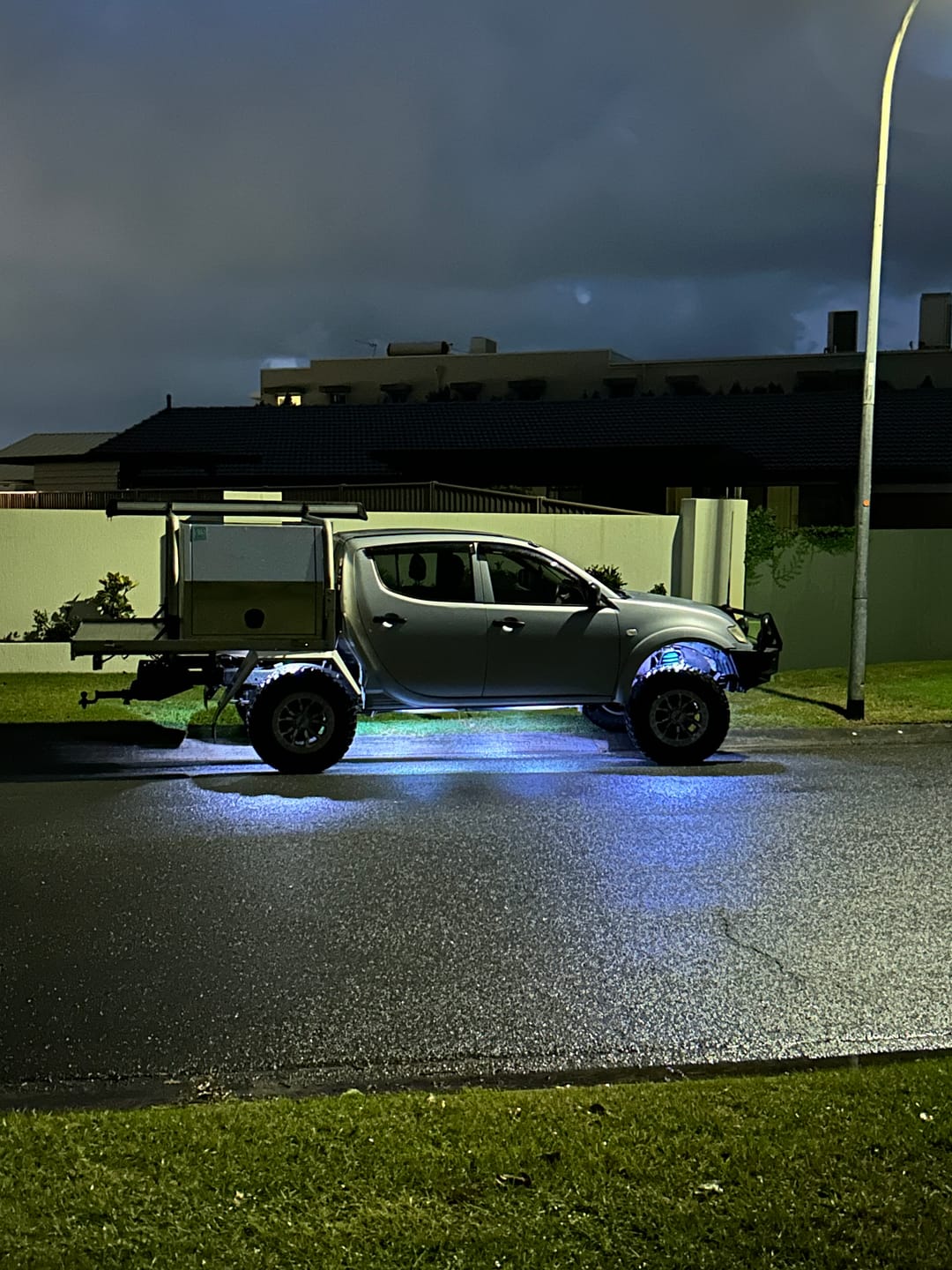 Customer photo review of Chasing RGB Rock Lights - 8 Pack