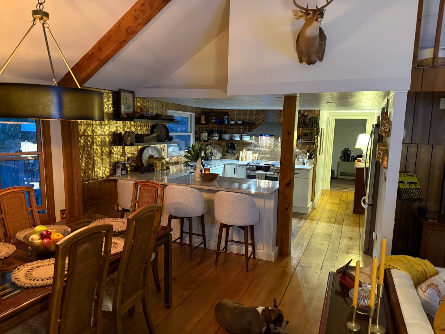 Customer photo review of Rustic Floating Shelves