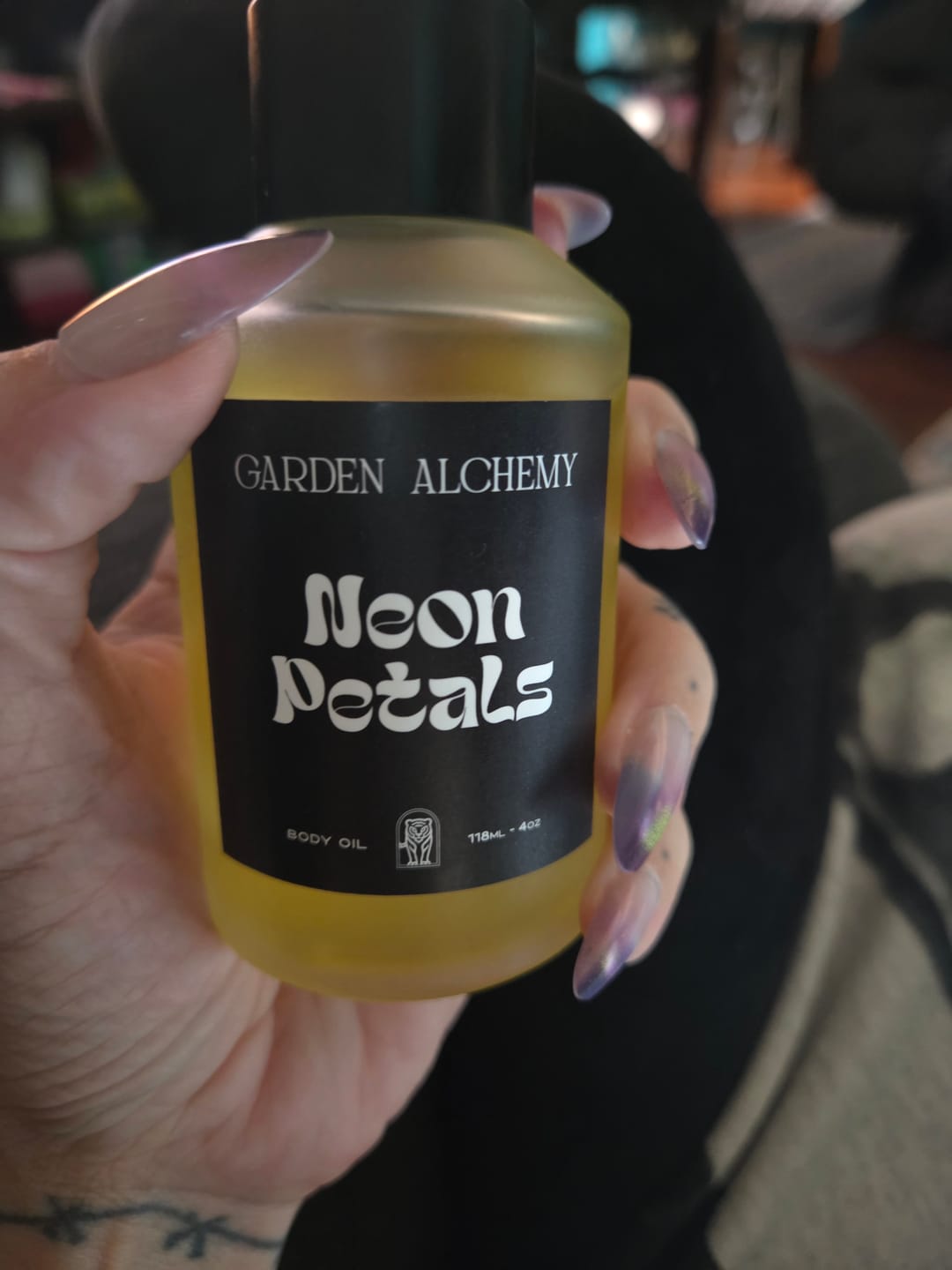 Customer photo review of NEON PETALS BODY OIL