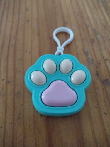 Customer photo review of Cat Paw Fidget Clicker