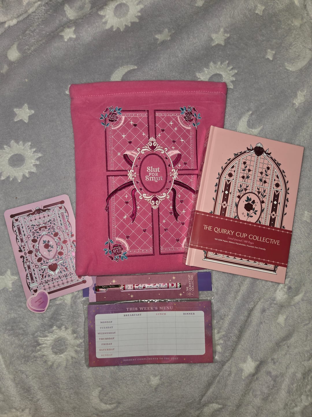 Customer photo review of Slut for Smut Book Sleeve - Pink