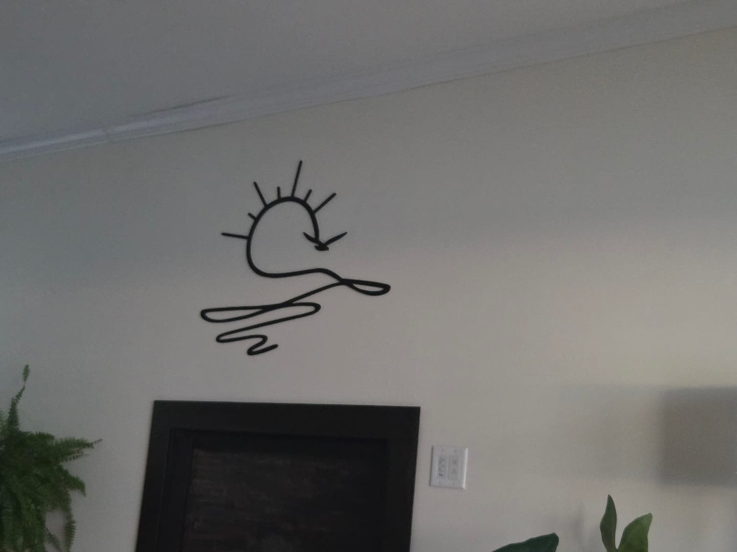 Customer photo review of Golden Drift Wall Art