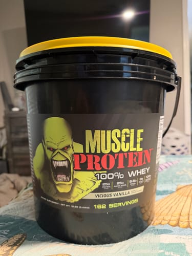 Customer photo review of Whey Protein Powder Bucket