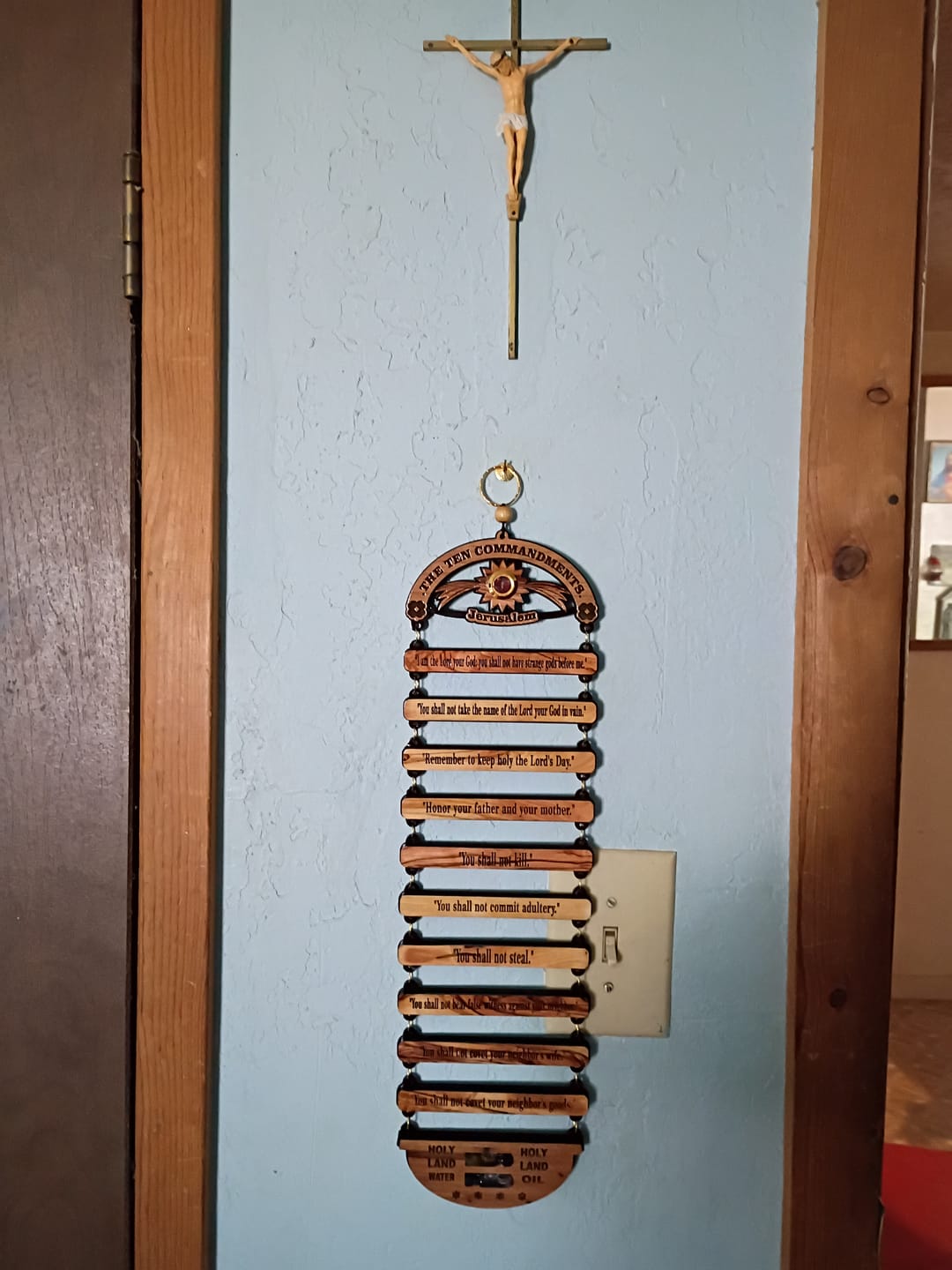 Customer photo review of Ten Commandments from the Holy Land Wall Hanging