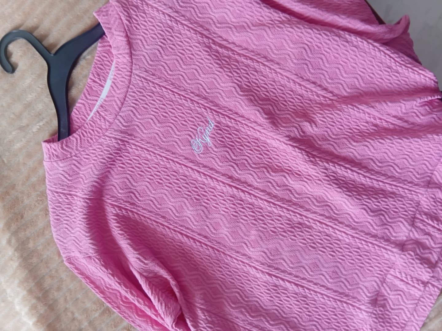Customer photo review of Classic Petal Cable Knit Pullover