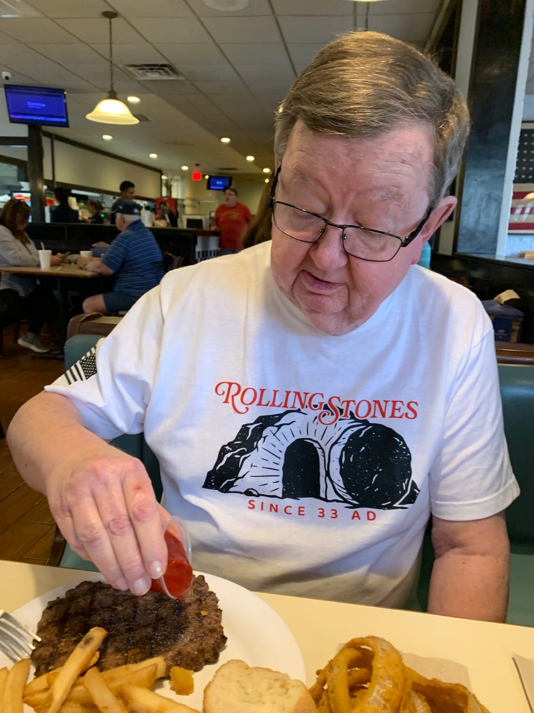 Customer photo review of Rolling Stones Since 33 AD T-Shirt