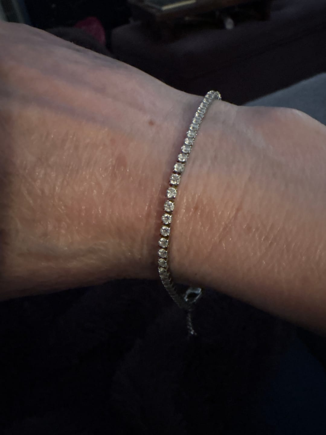 Customer photo review of Minimal Tennis Bracelet