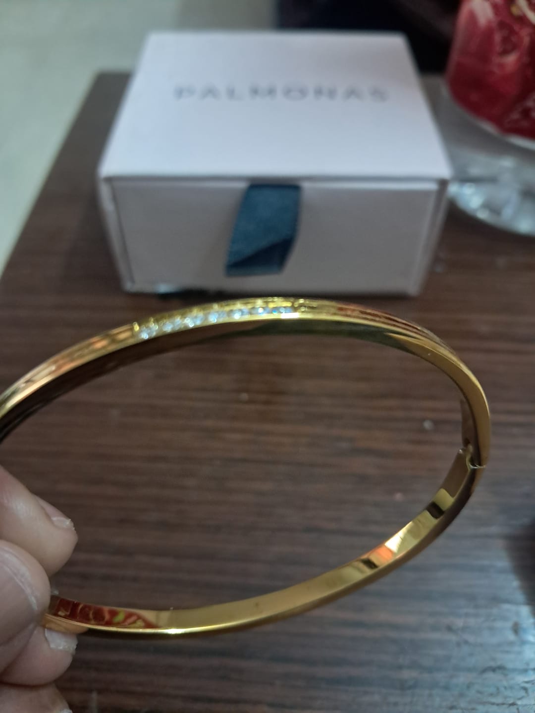 Customer photo review of Diamond Allure Bangle Bracelet
