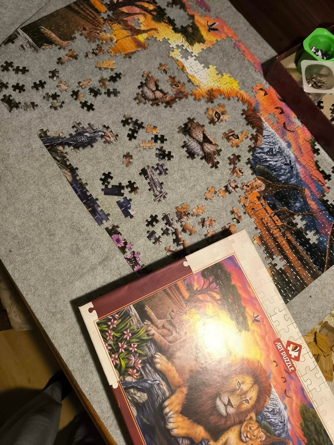 Customer photo review of Puzzle 1000 Piezas - Lion Family