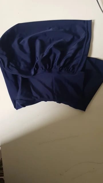 Customer photo review of Lightweight Summer Sporty Swim Hijab with Extended Neck Cover – Instant Turban for Women