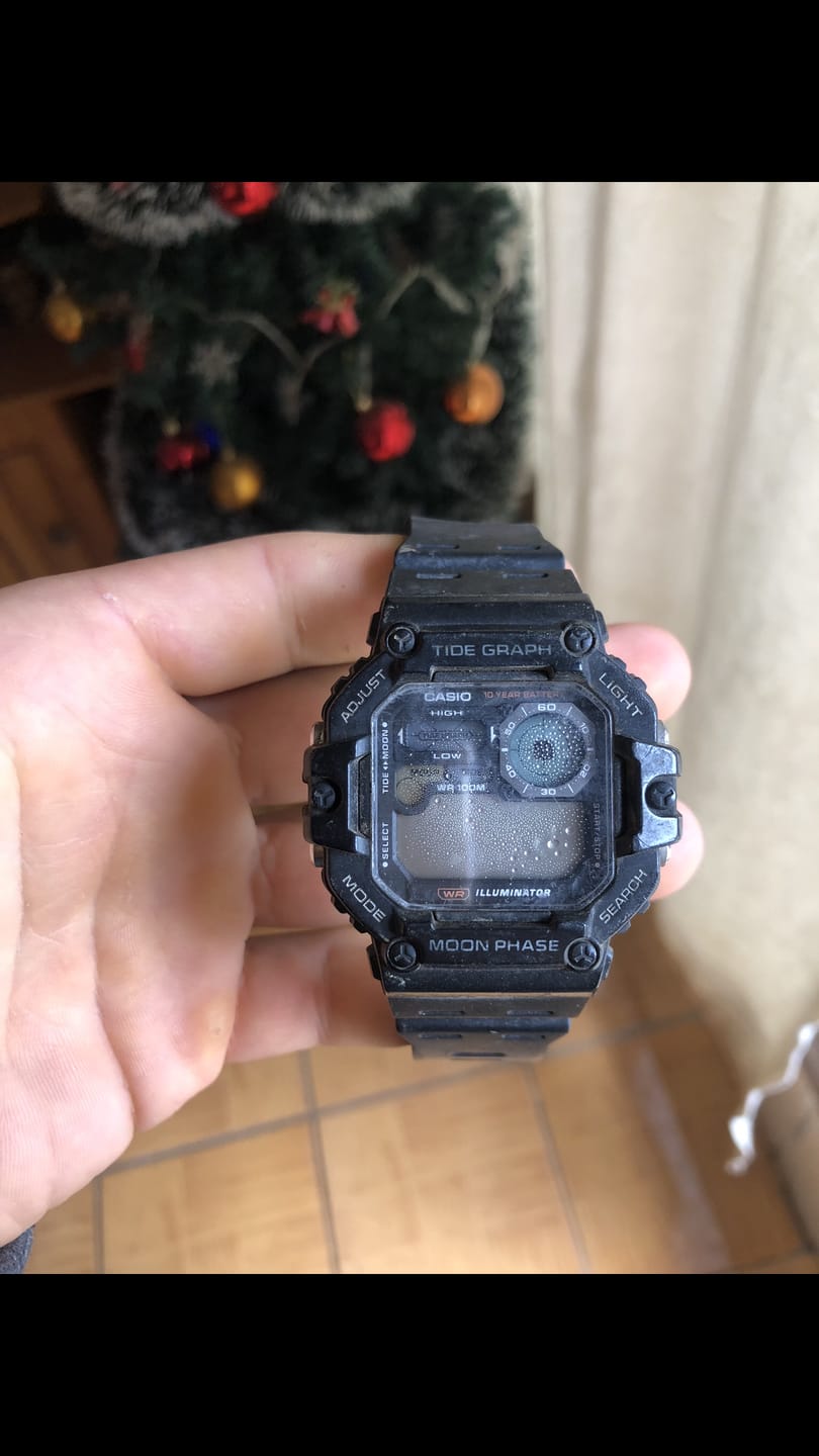 Customer photo review of Reloj Casio Vintage WS-1700H-1AV Tide Graph Moonphase