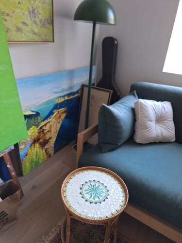 Customer photo review of Oasis Rattan Table