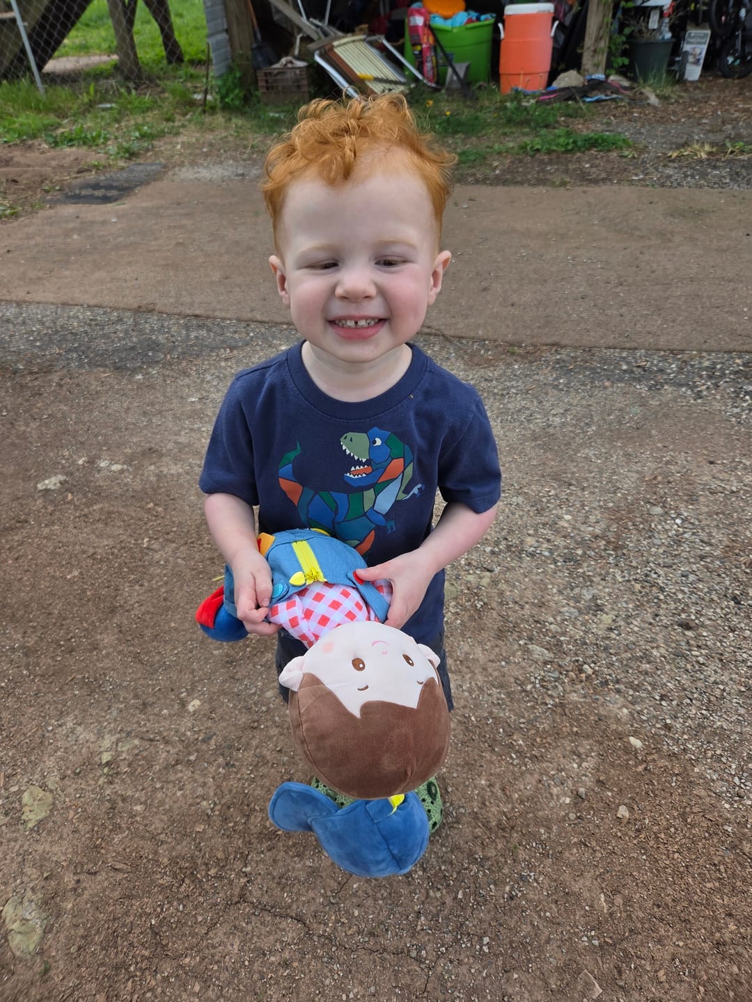 Customer photo review of Personalized Crayon Charles - Montessori Doll