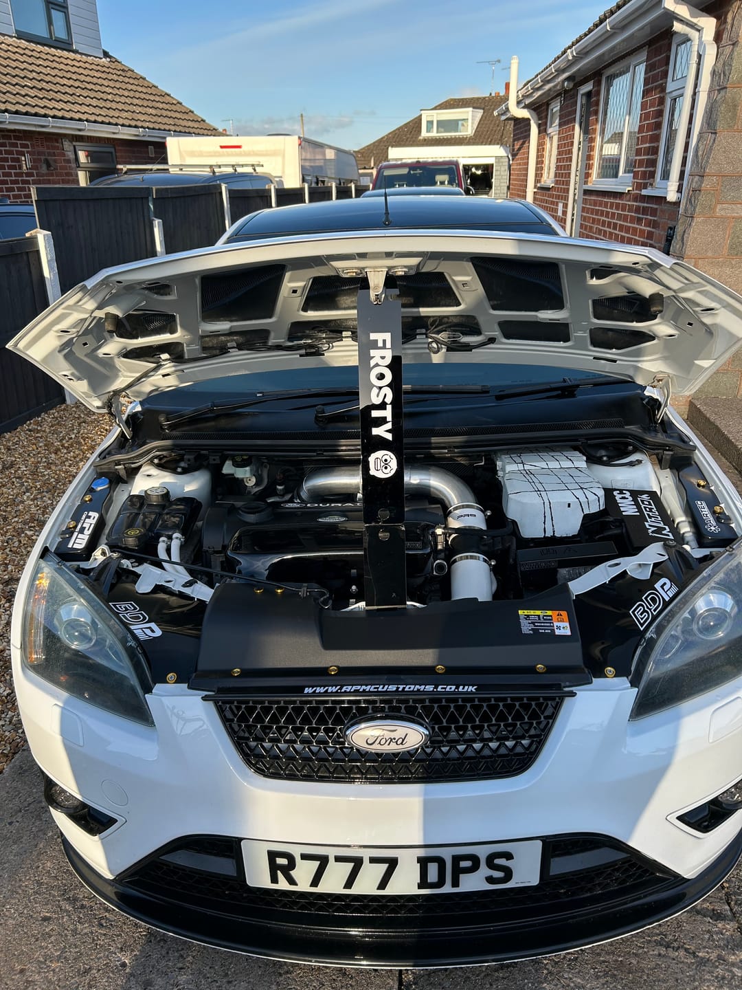 Customer photo review of Custom Universal Bonnet Props (4D Acrylic)