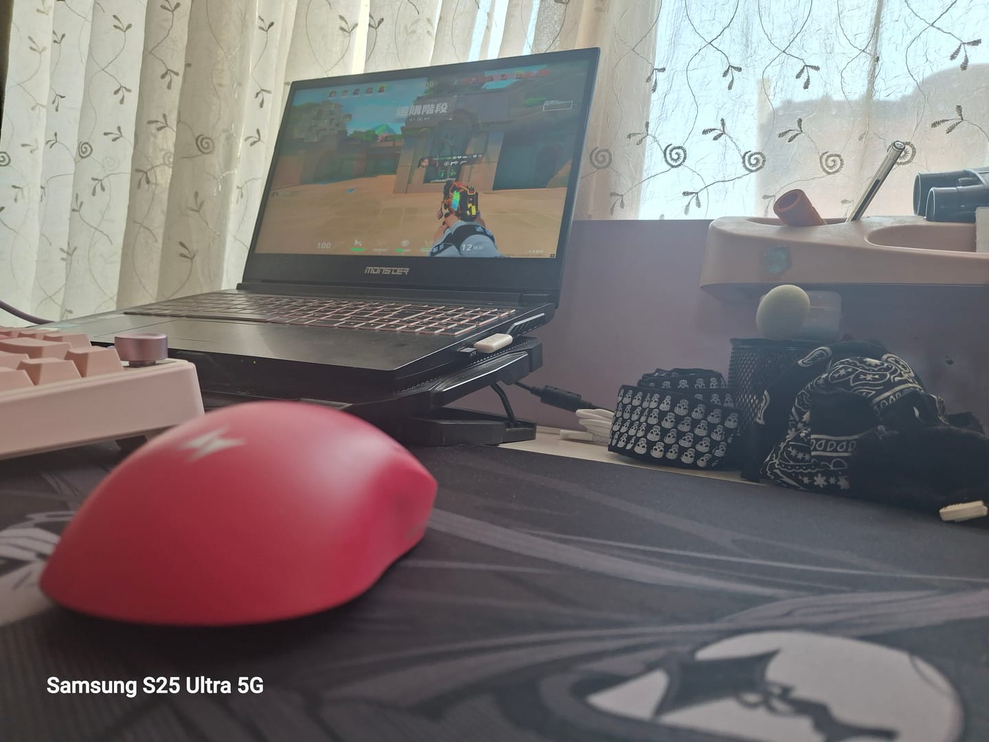 Customer photo review of Wraith Kitsune Edition Deskmat