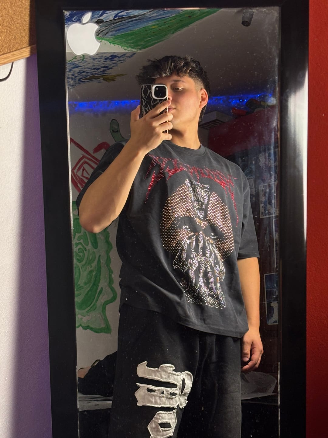 Customer photo review of 4257 - Batman Rhinestone Tees