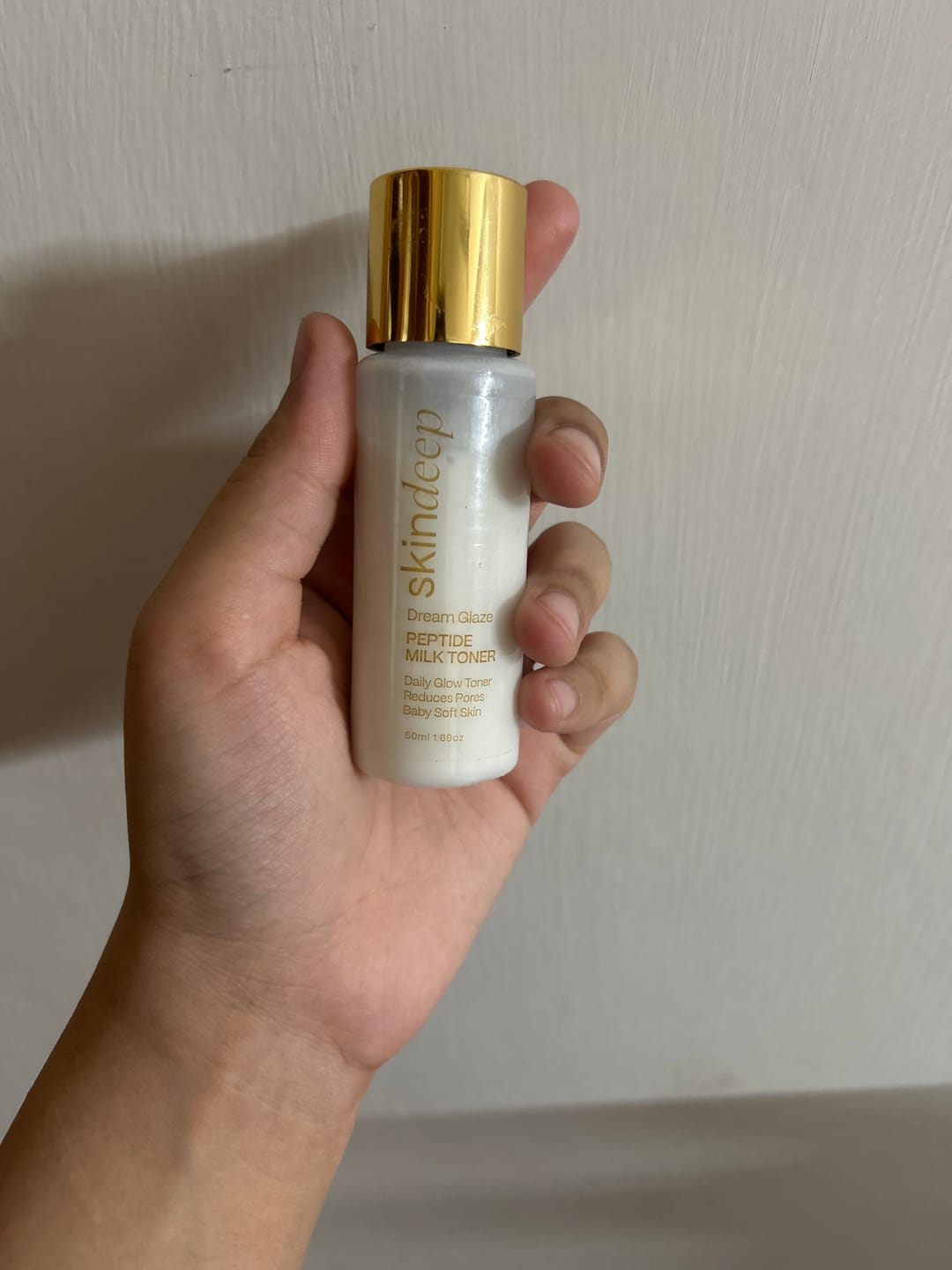 Customer photo review of DREAM GLAZE - Peptide Milk Toner
