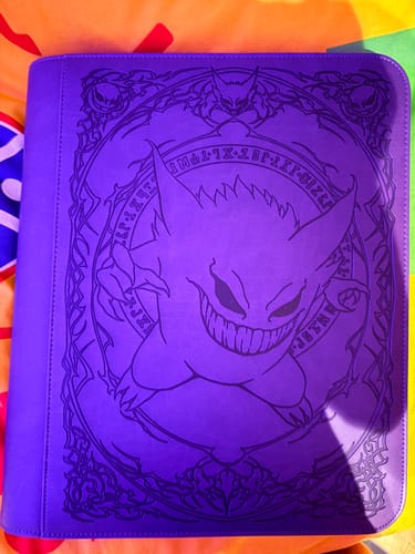 Customer photo review of Purple Evil - Toploader Trading Card Binder
