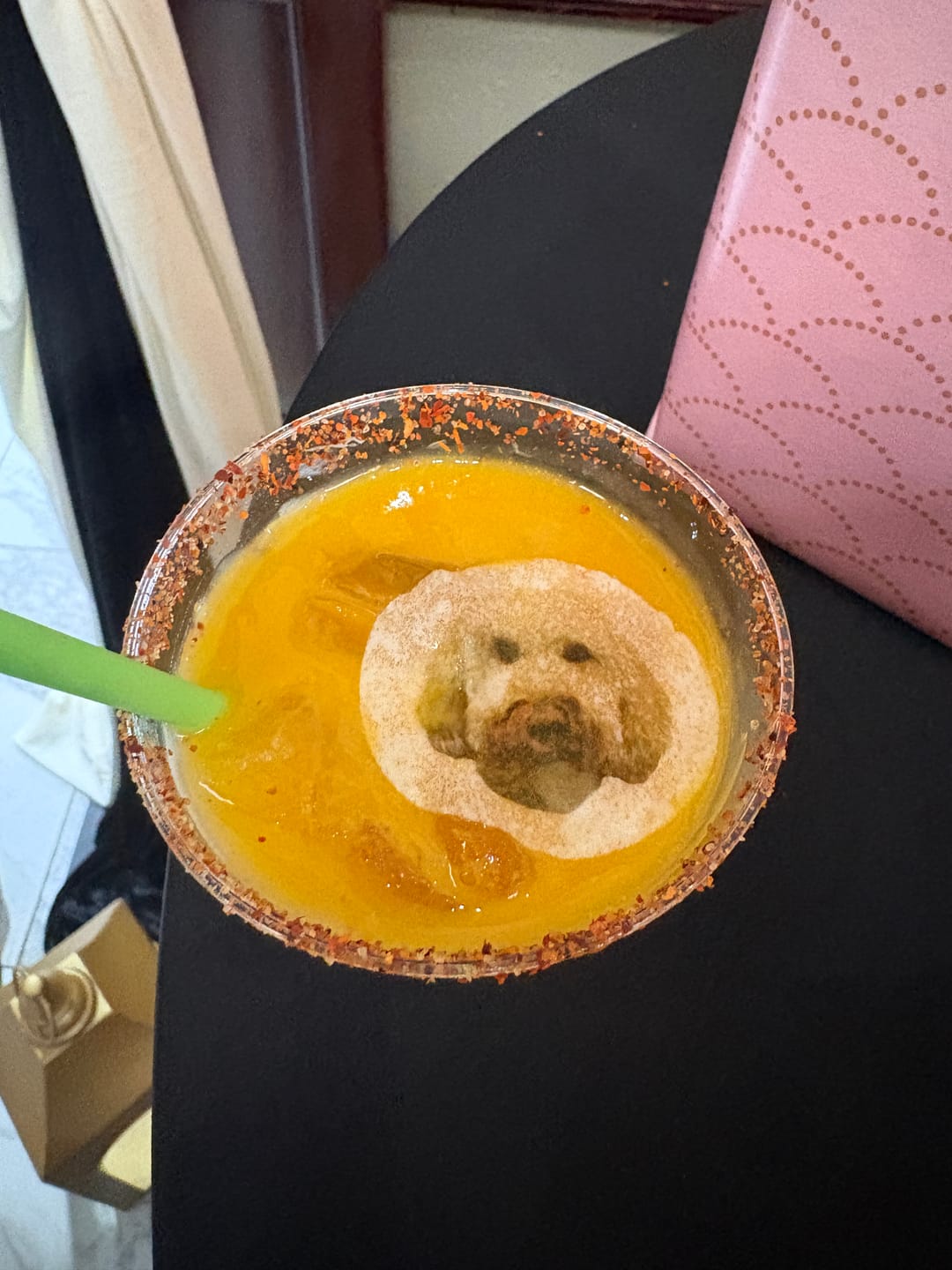 Customer photo review of Personalized Edible Monogram Drink Toppers - Custom Cocktail Garnishes