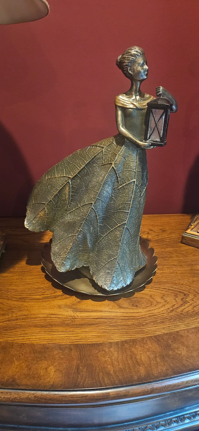 Customer photo review of Antique Brass Scallop Tray
