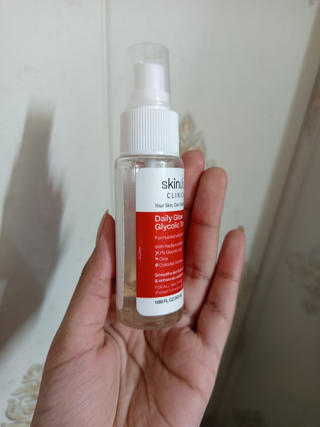 Customer photo review of Daily Glow Glycolic Toner