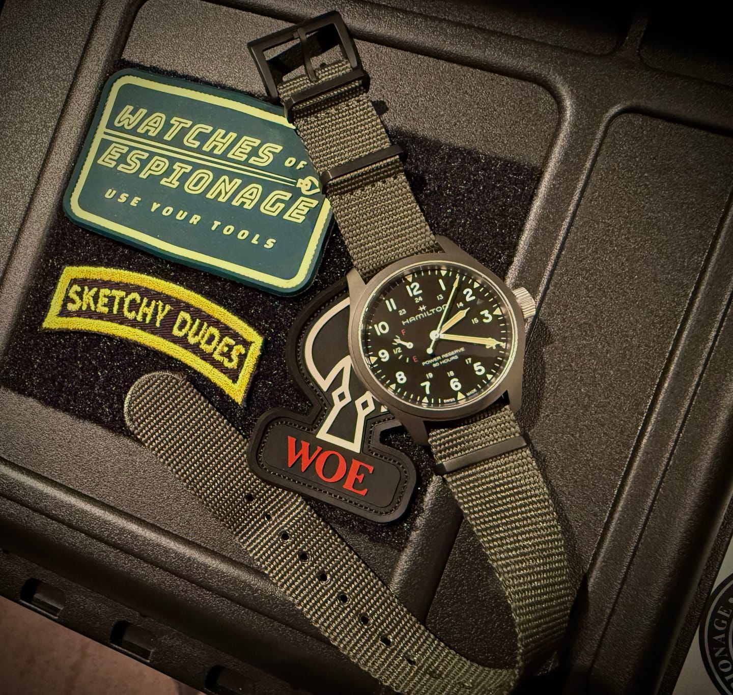 Customer photo review of Five Eye Nylon Watch Strap - PVD/Black