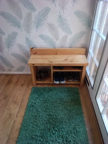Customer photo review of Hallway Boot Bench