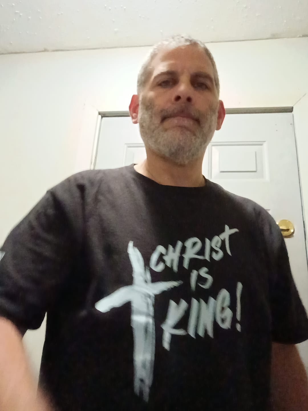 Customer photo review of Courage Through Faith T-Shirt