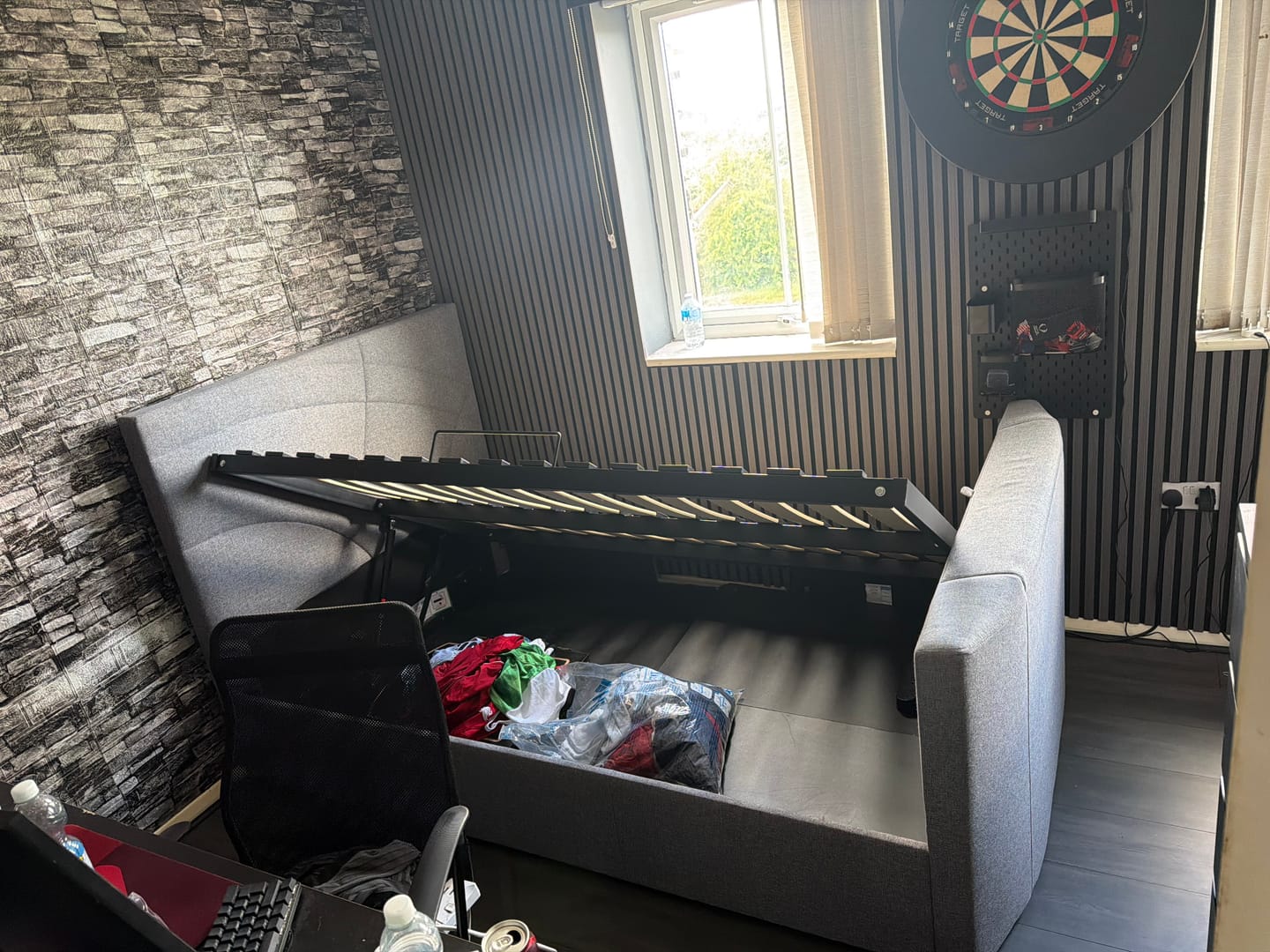 Customer photo review of Premium Acoustic Wall Panels - Dark Grey