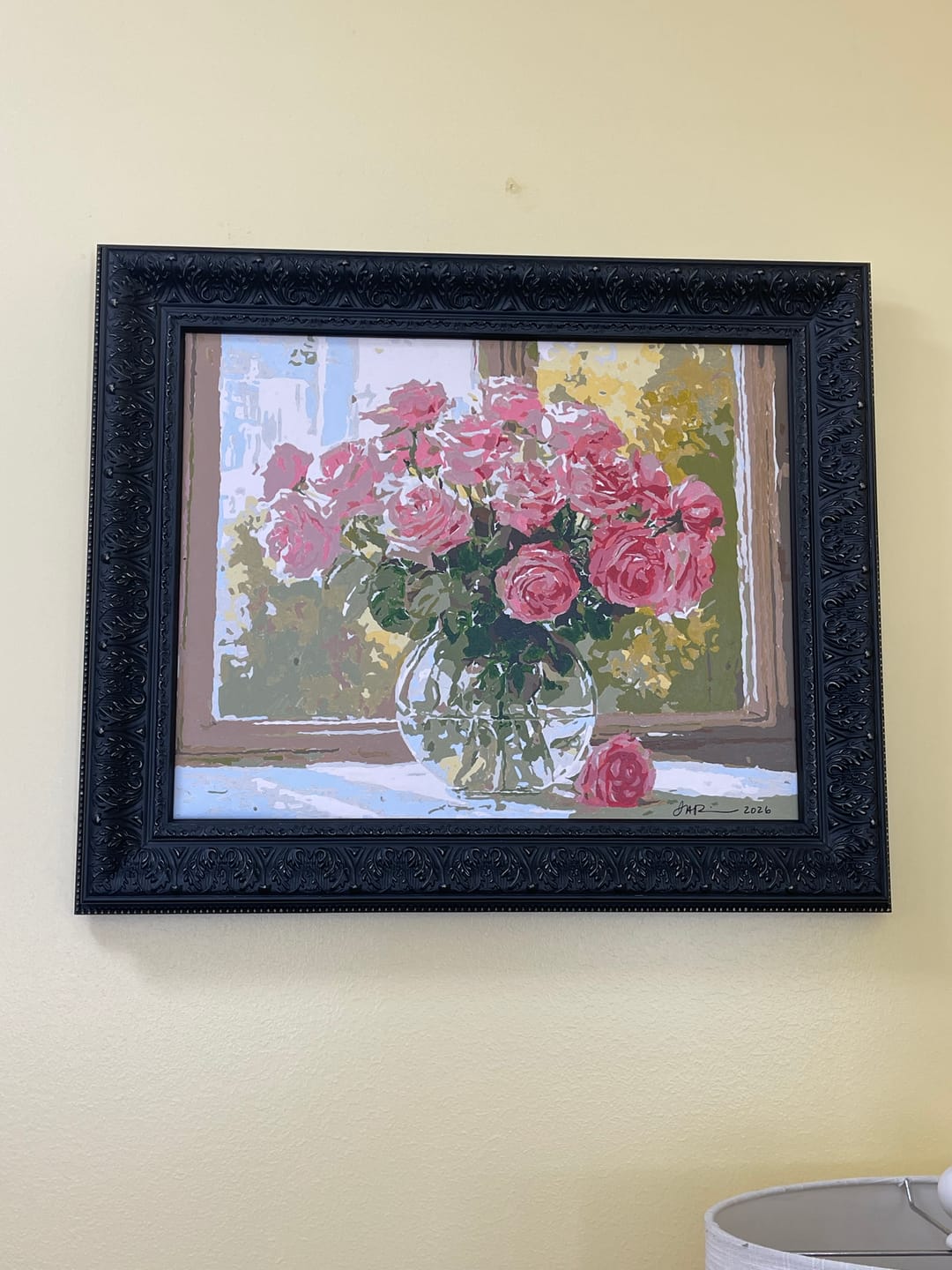 Customer photo review of Elegant bouquet | Paint by Number