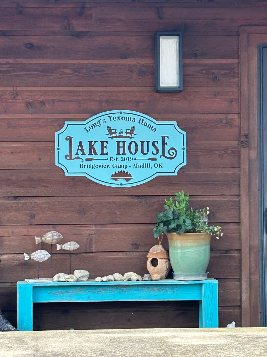 Customer photo review of Lake House I Metal Sign