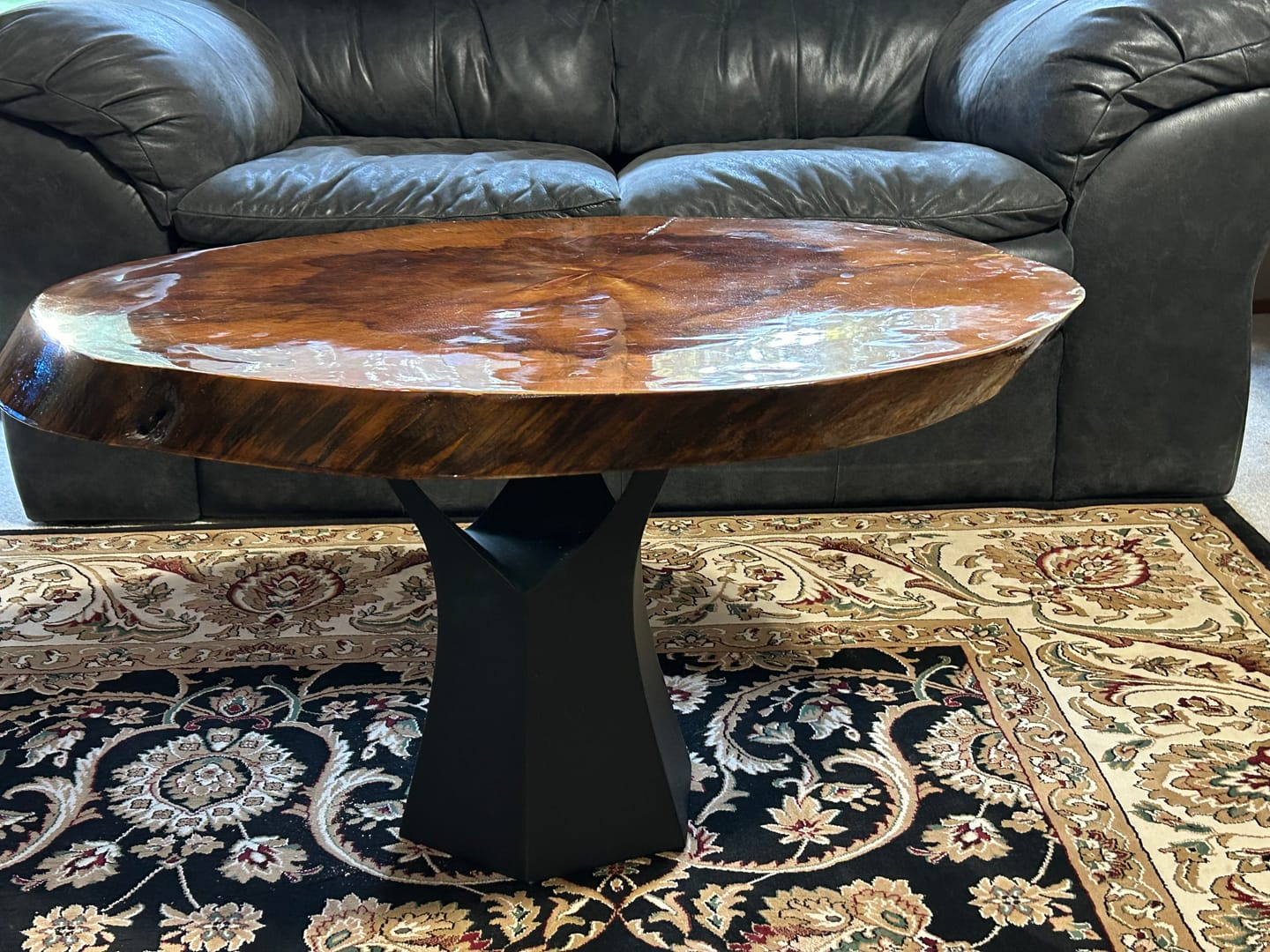 Customer photo review of Coffee Table Base 106S Namu 16.1" H Modern Furniture for Round Table Top