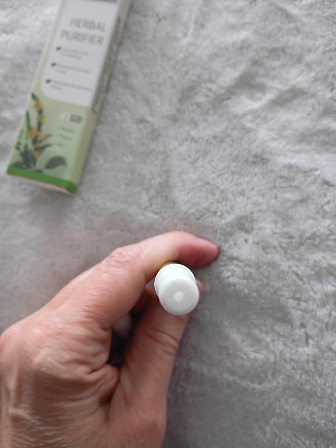 Customer photo review of Rarify's Herbal Lung Cleansing inhaler...