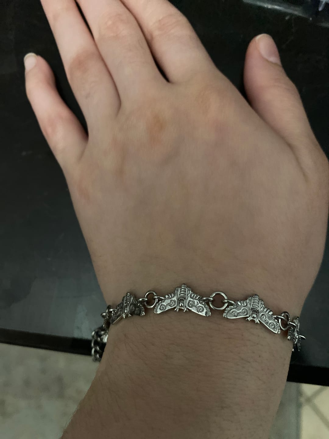 Customer photo review of MOTH BRACELET