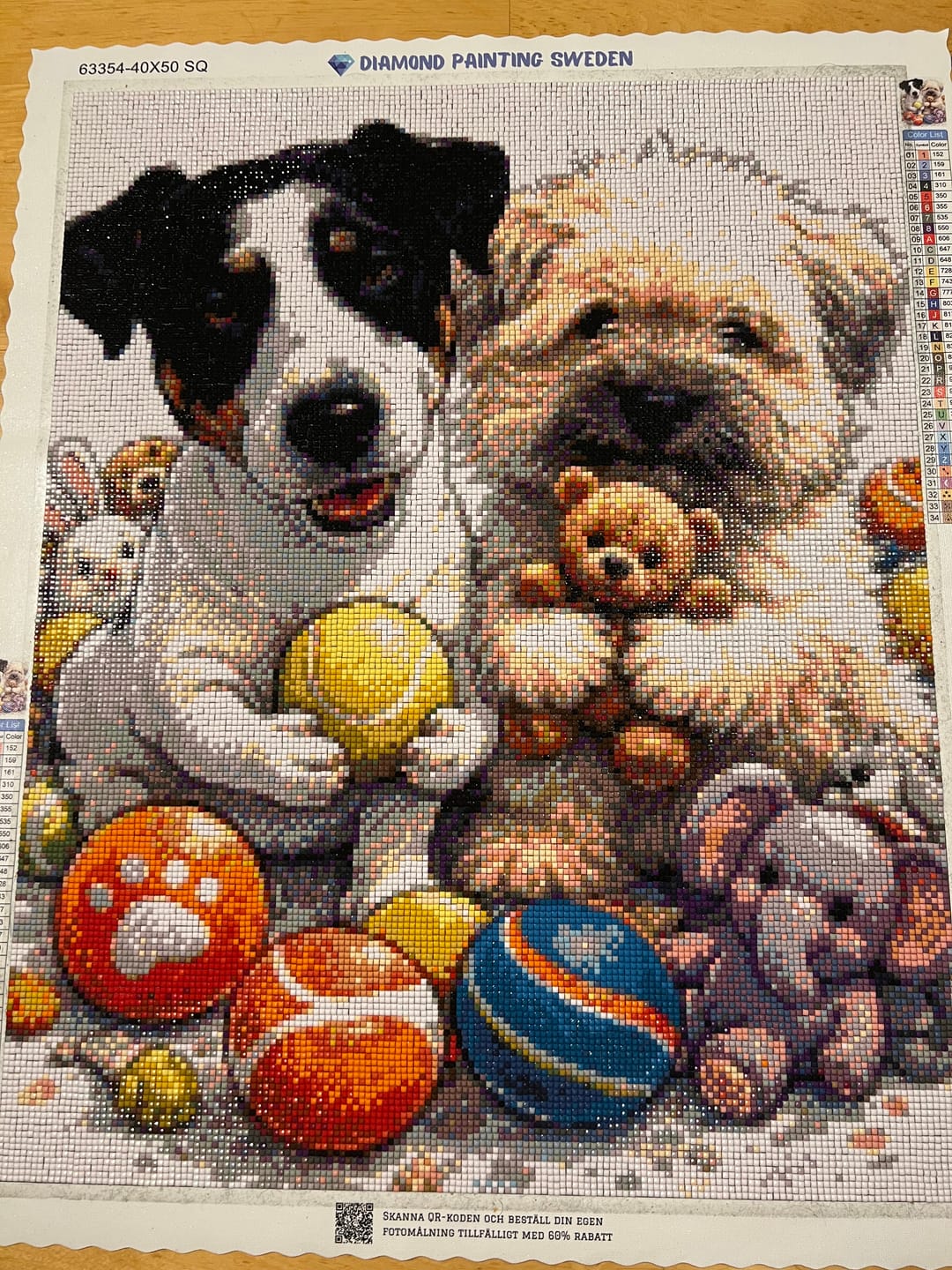 Customer photo review of Eget Foto Diamond Painting
