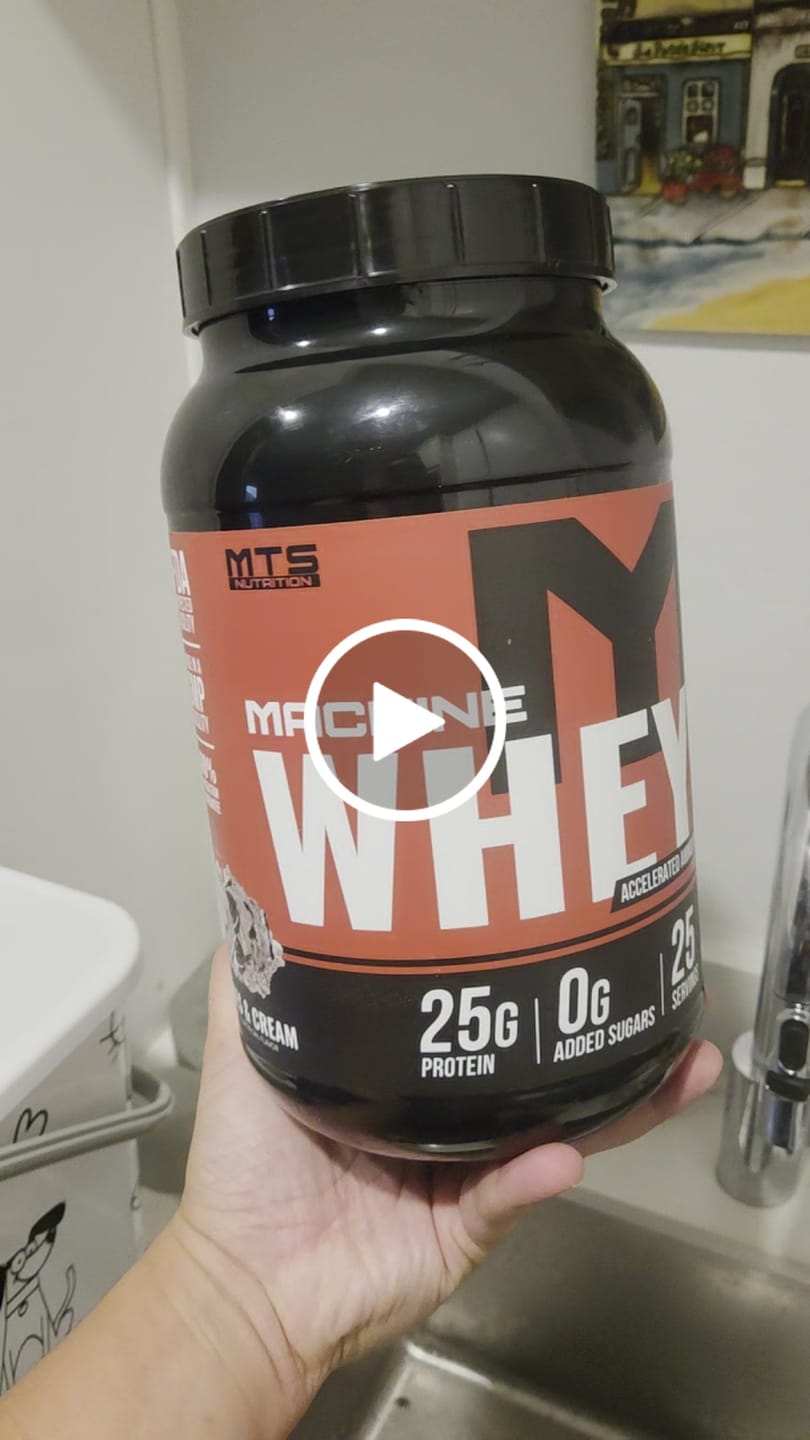 Customer video review of Machine Whey Protein Powder
