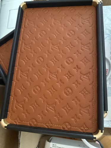 Customer photo review of CUSTOM LV SERVING TRAY (BROWN)