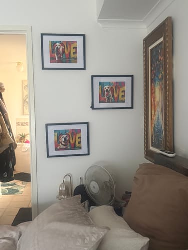 Customer photo review of Personalised Poster With Dog or Cat - Streetart