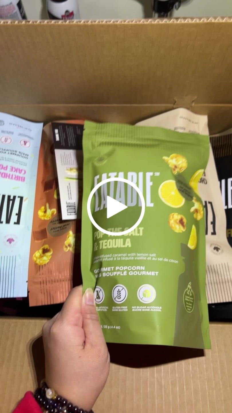 Customer video review of Pop the Salt & Tequila (125g) - Añejo Infused Caramel Popcorn
