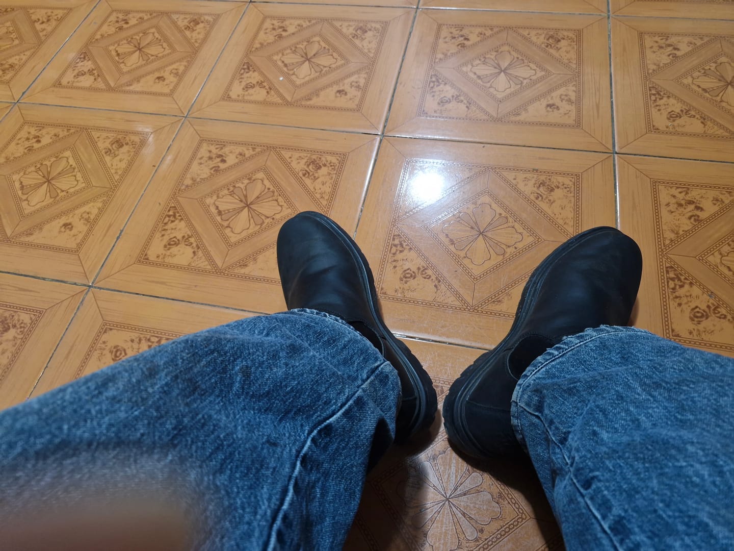 Customer photo review of Botín Original 2 Negro Rústico Hombre