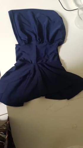 Customer photo review of Lightweight Summer Sporty Swim Hijab with Extended Neck Cover – Instant Turban for Women