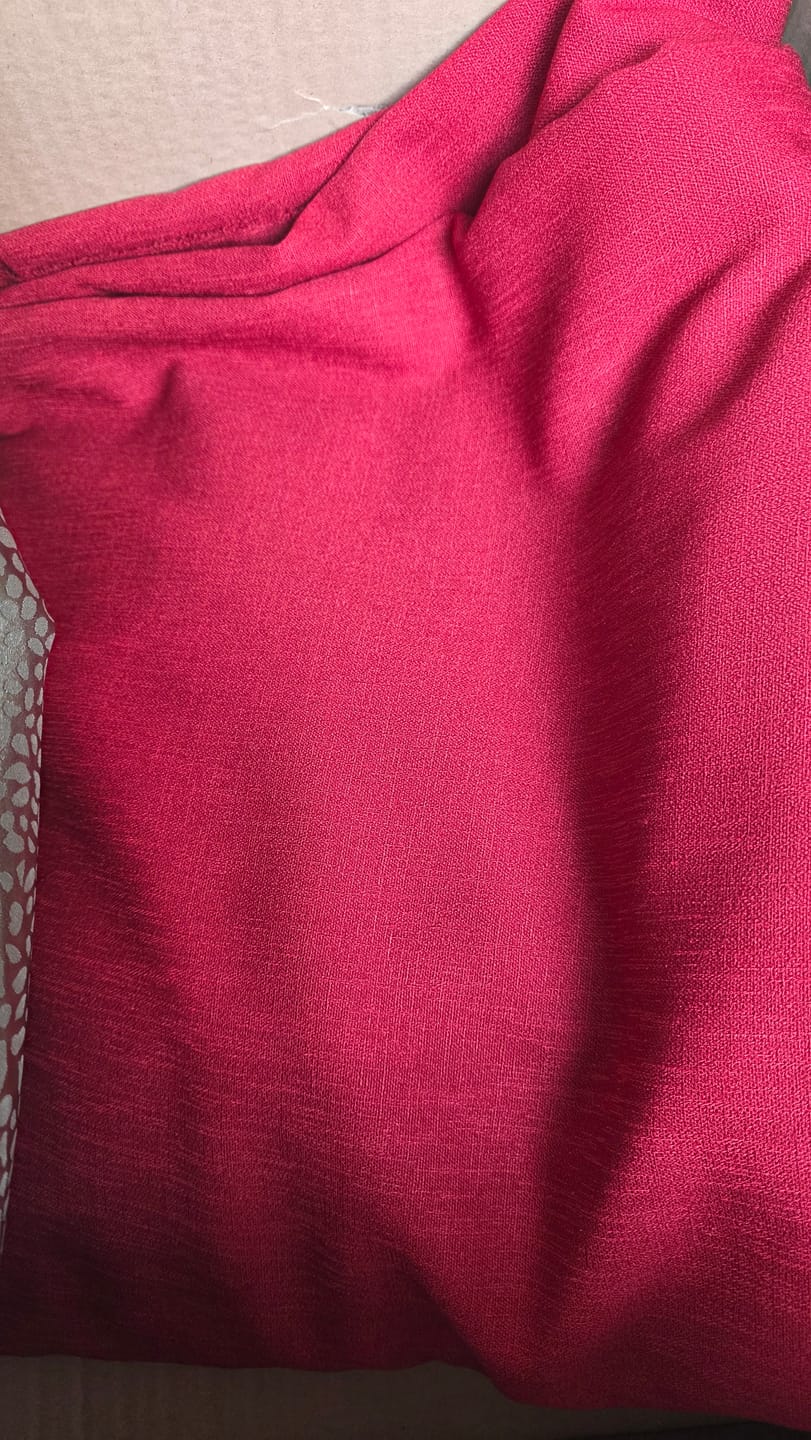 Customer photo review of Classic Linen Look Polyester Fabric