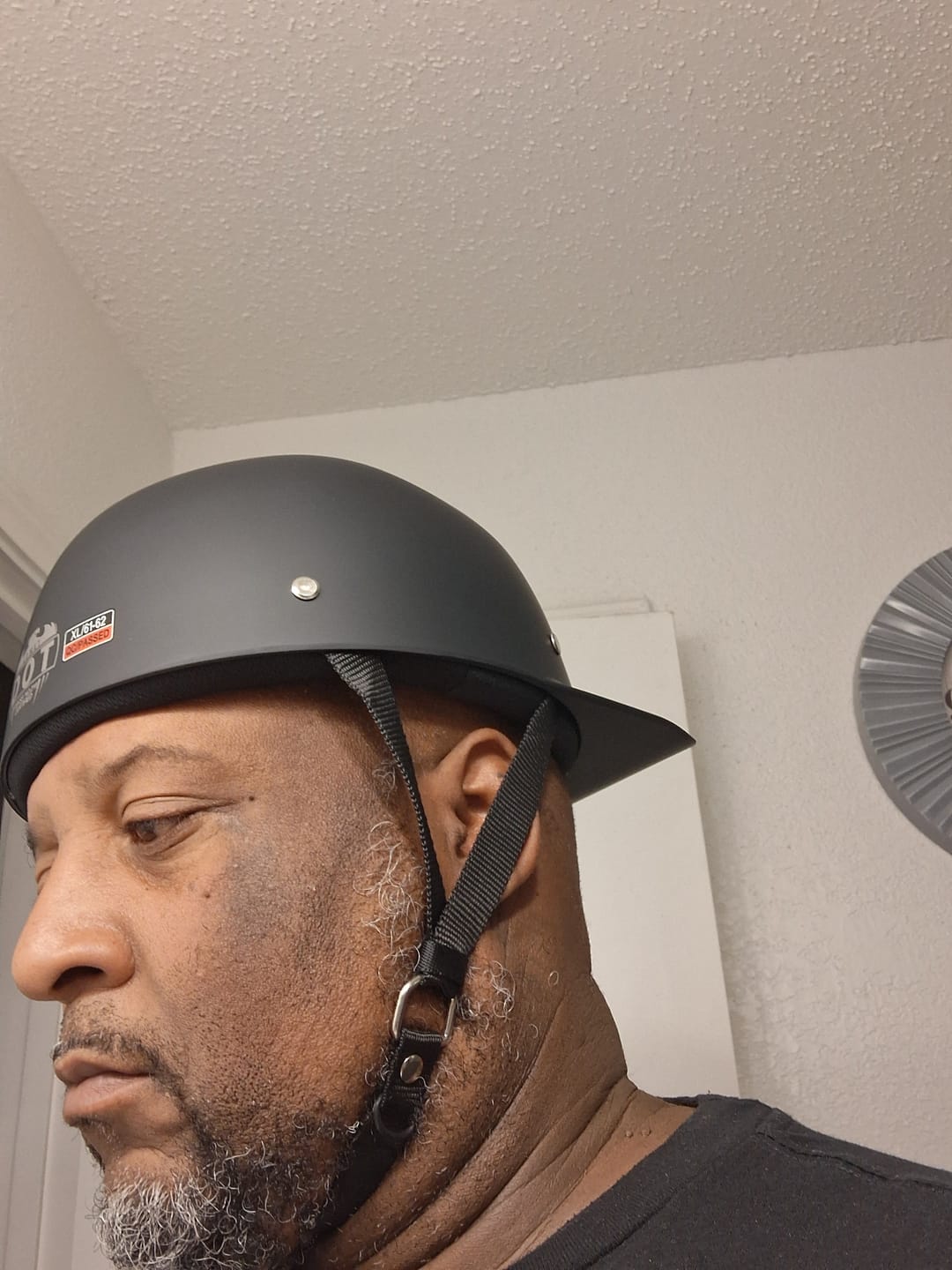 Customer photo review of Baseball Pro DOT Half Helmet / Matte Black
