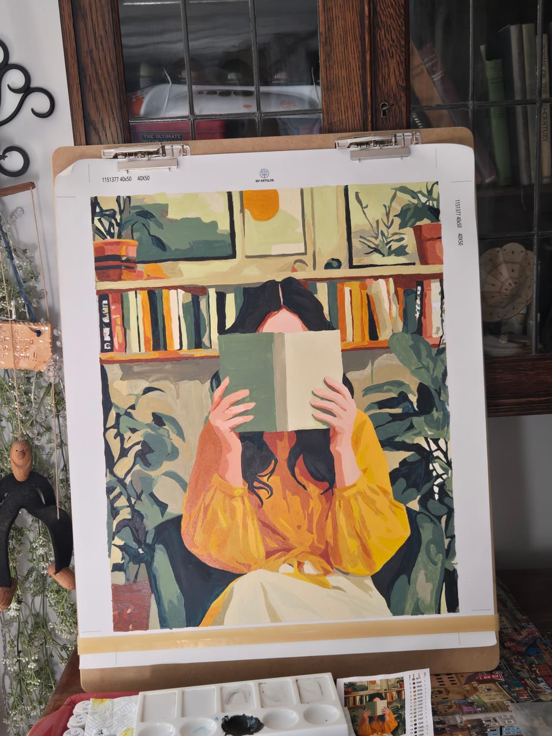 Customer photo review of Hidden Between Pages | Paint by Number