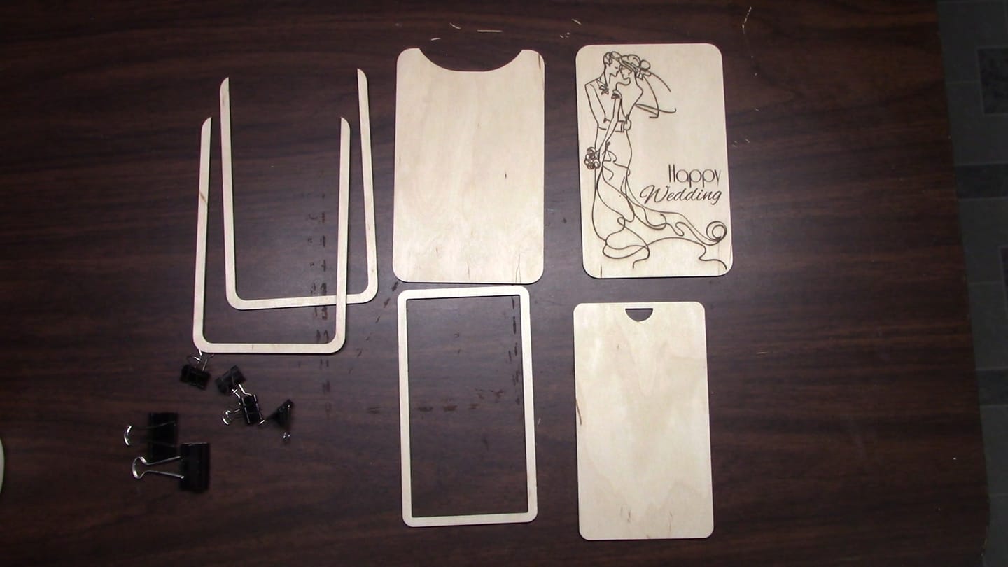 Customer photo review of Slider money envelope 6 bundle laser cut svg file