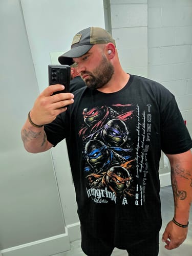 Customer photo review of [Limited Edition] 'TMNT: Brotherhood' Heavyweight T-Shirt